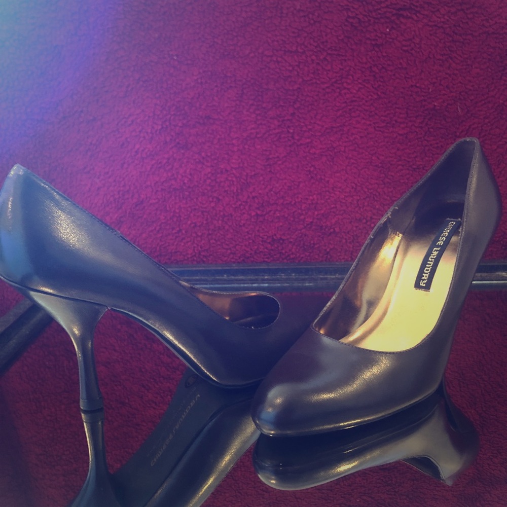Brown high heels